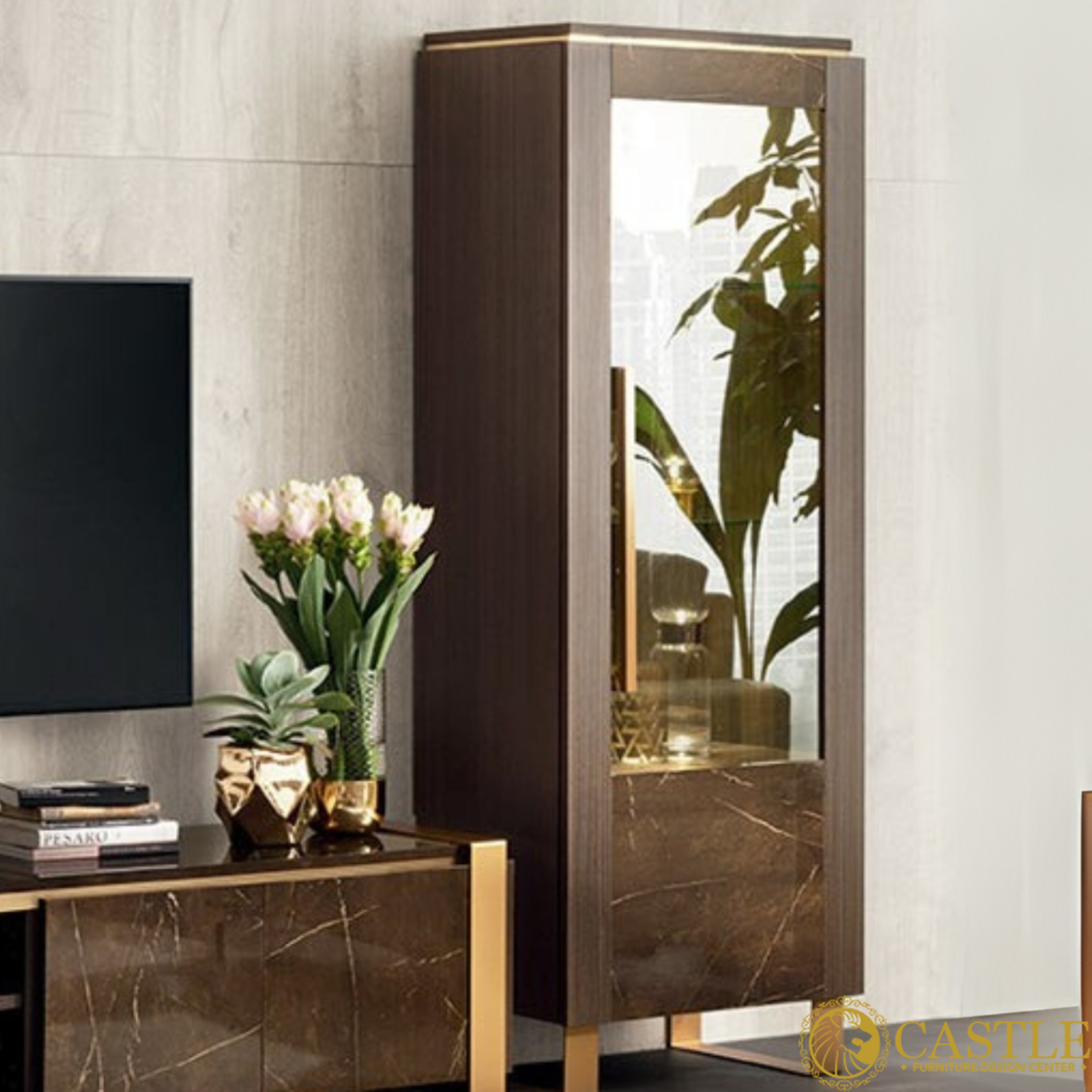 Essenza Left One-Door Curio