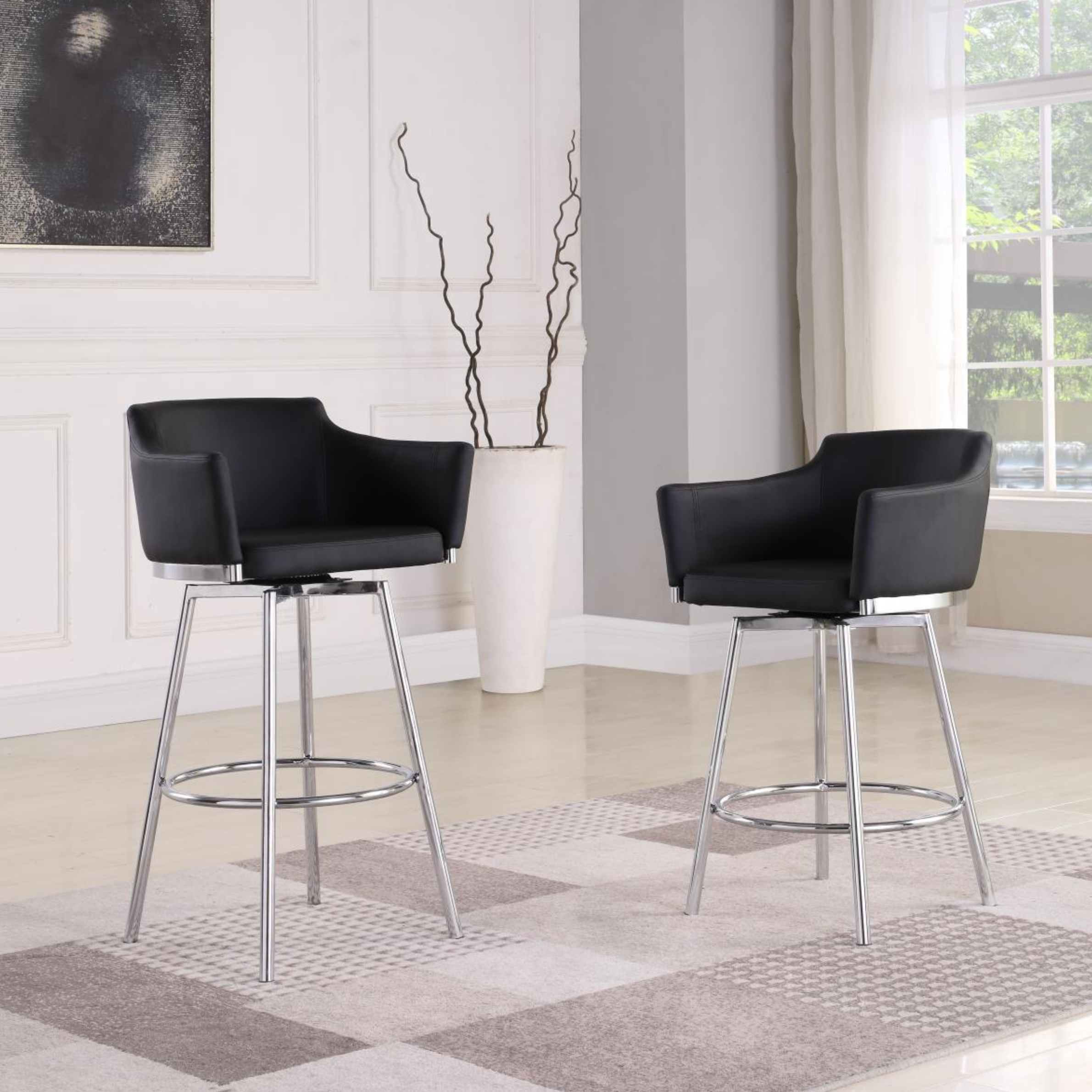 Dusty Swivel Bar Stool